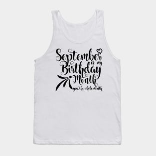 September Birthday Tank Top